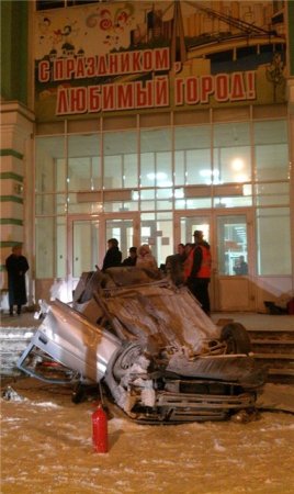 Авария в Череповце с таксистом 17.02.2012